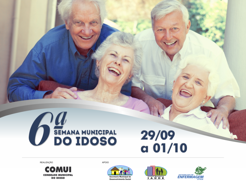 SEMANA MUNICIPAL DO IDOSO DE TRÊS DE MAIO INICIA DIA 29